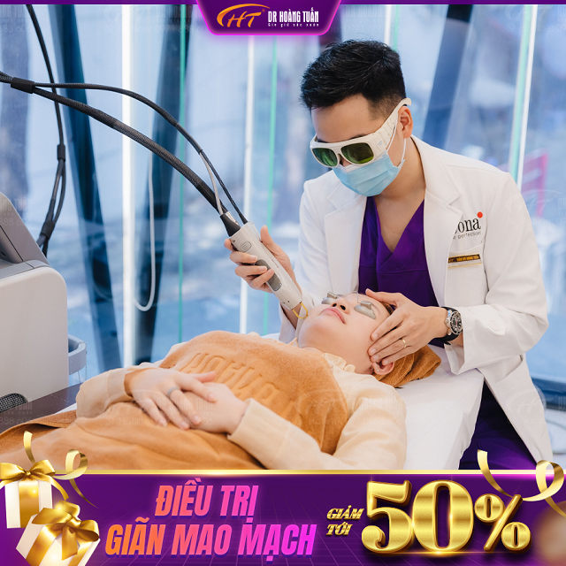 Điều trị giãn mao mạch giảm tới 50%